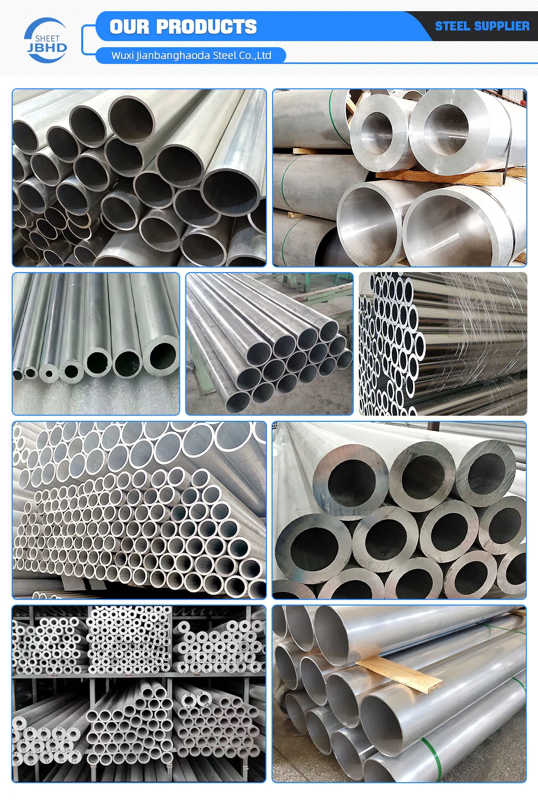 Aluminum Tube 6063 6061 7075 T5 Anodized Aluminum Pipe / Anodized Aluminum Tubing