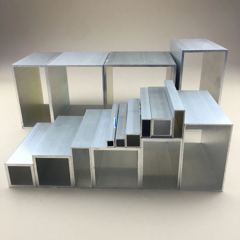 Extruded Aluminum Profiles 6000 Series Aluminum Alloy Square and Round Tube